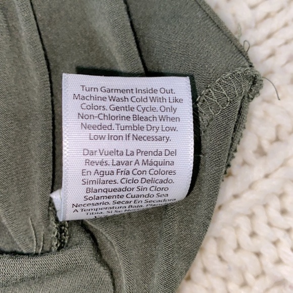 Time and Tru olive green super soft babydoll top size extra large 16-18 - Picture 5 of 5